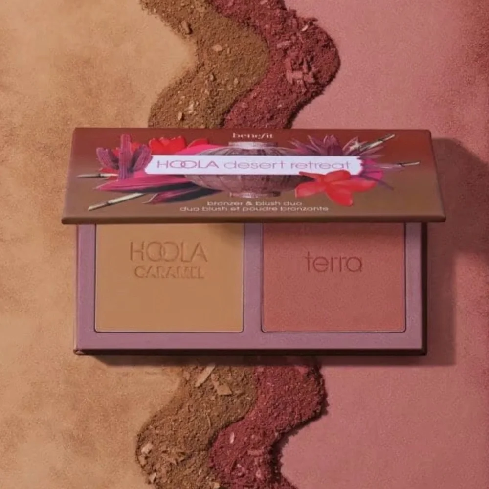 NIB Benefit Cosmetics Hoola Desert Retreat Bronzer & Blush Duo - Limited Edition